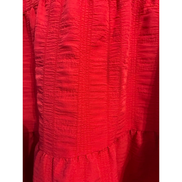 0119 Resort wear for this summer. SHEIN bright pink tiered dress. Size Large - Picture 6 of 10